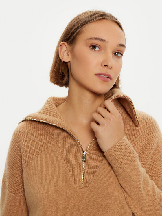 Liu Jo Liu Jo Rollkragenpullover WF4435 MS009 Braun Regular Fit