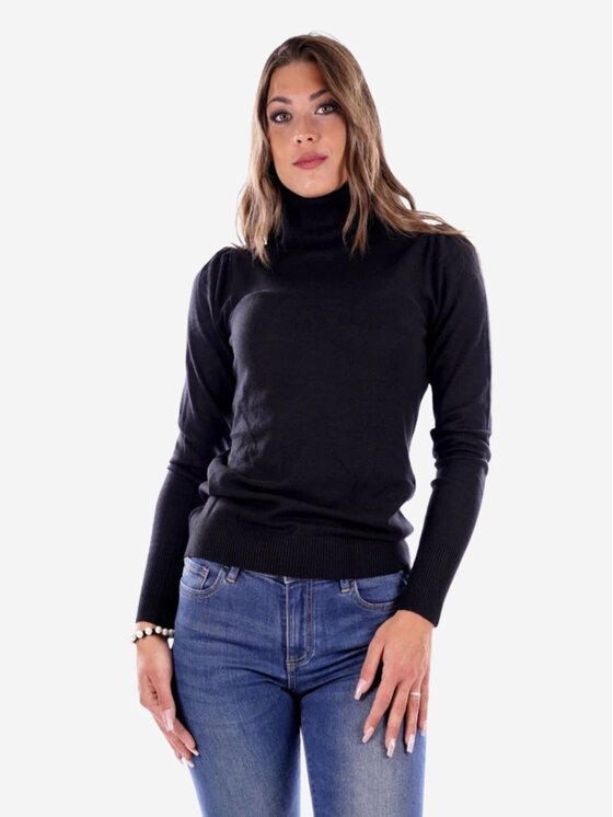 Yes Zee Damski Sweter, rozmiar M, Czarny, MAGLIA DONNA