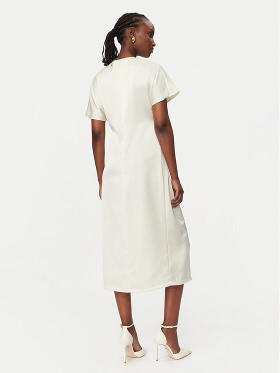 Rinascimento Rinascimento Koktel haljina CFC0127457003 Bijela Regular Fit