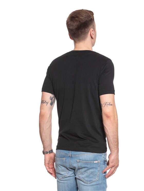 Mustang Mustang T-Shirt ALEX C PRINT Czarny Regular Fit