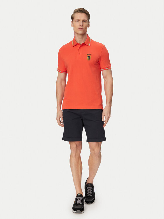 Aeronautica Militare Aeronautica Militare Polokošeľa 261PO1914UP00403 Červená Regular Fit