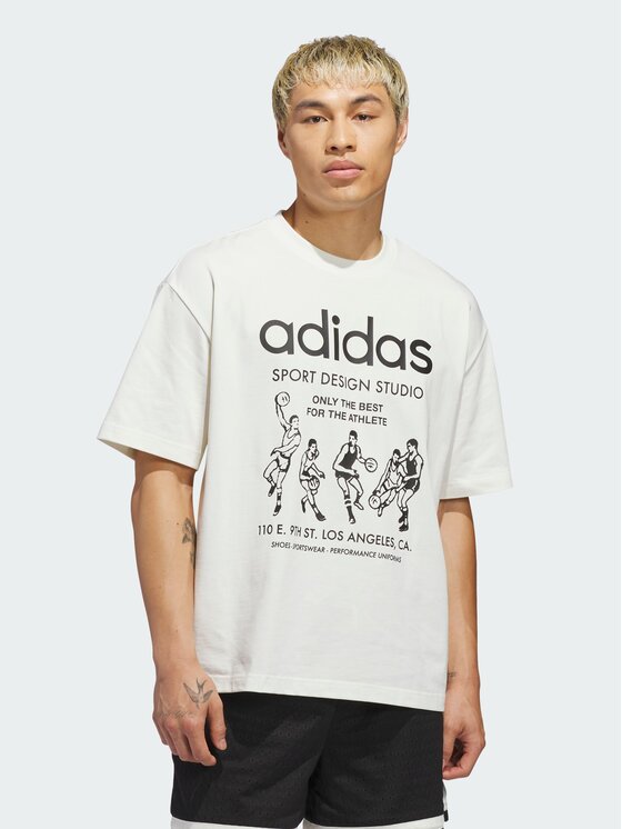 adidas adidas T-Shirt 158685 Biały Oversize
