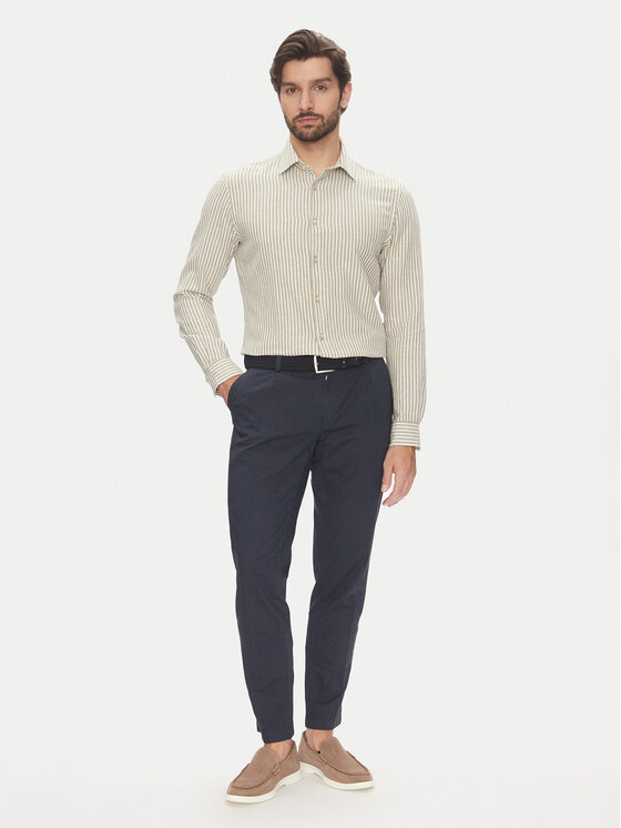 Pierre Cardin Pierre Cardin Koszula C6 41017.0482 Beżowy Modern Fit