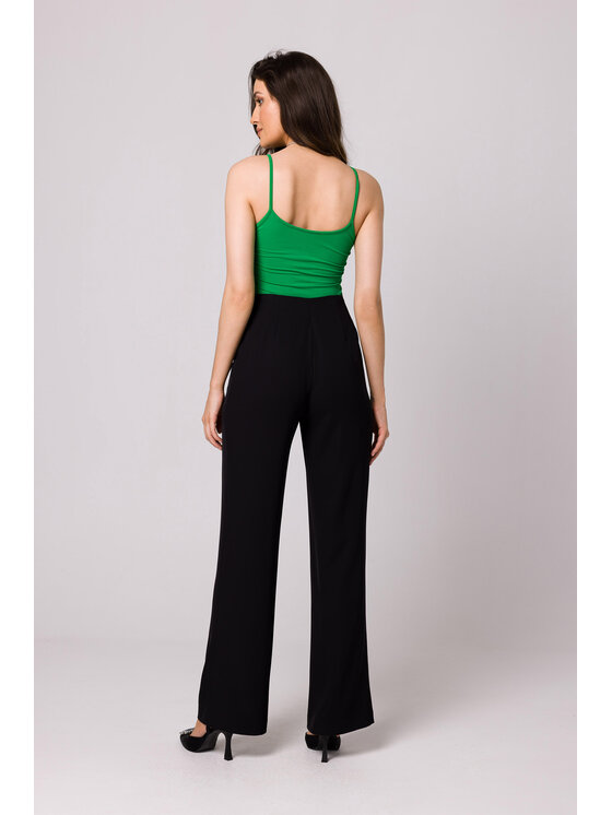 Makover Makover Pantaloni da donna K162 Nero Regular Fit