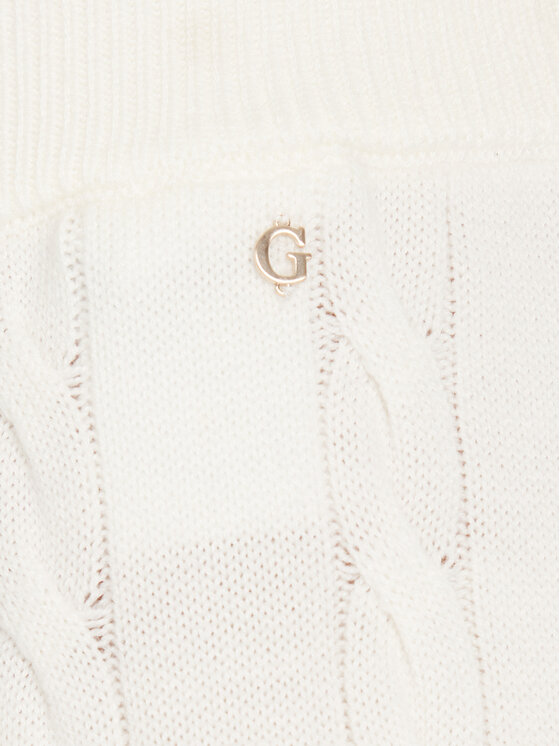 Guess Guess Spodnie dzianinowe W5BB52 Z1192 Écru Regular Fit