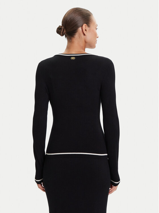 Liu Jo Sport Liu Jo Sport Pulover TF5209 MS49I Negru Regular Fit