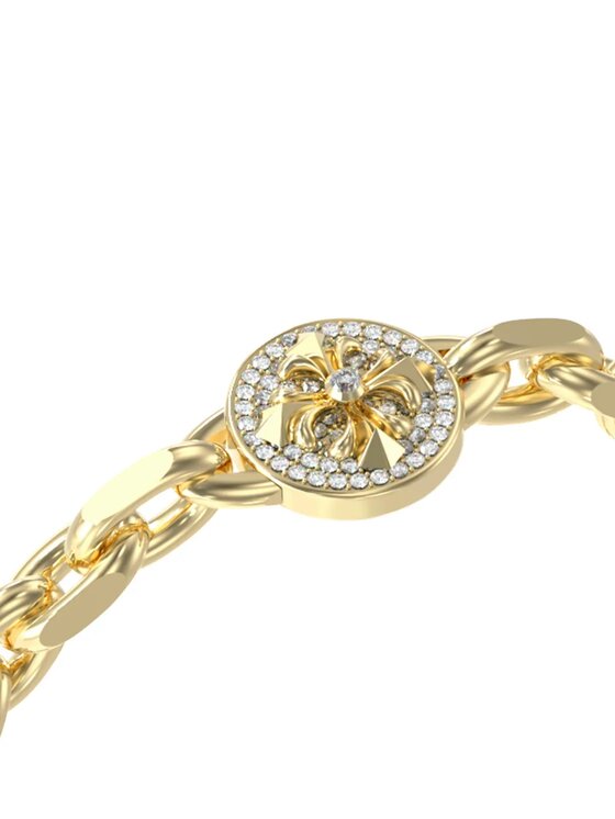 Guess Guess Bransoletka JUMB06056JW-YG Złoty