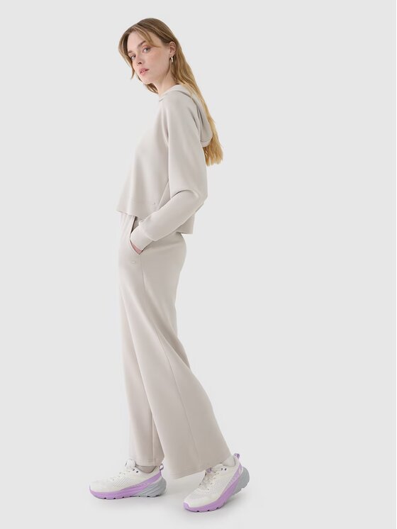 4F 4F Pantaloni da tuta 4FWSS25TTROF1011-83S Marrone Oversize