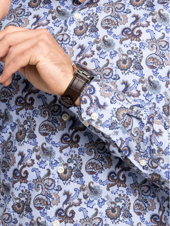 Camicia Hv-Harvard PEB46480 Blu Slim Fit