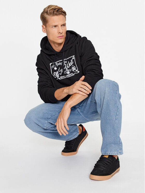 Felpa vans bianca e nera deals