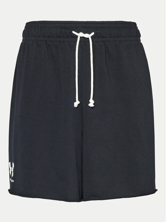 Under Armour Under Armour Športne kratke hlače UA Rival Terry 1382427 Črna Regular Fit