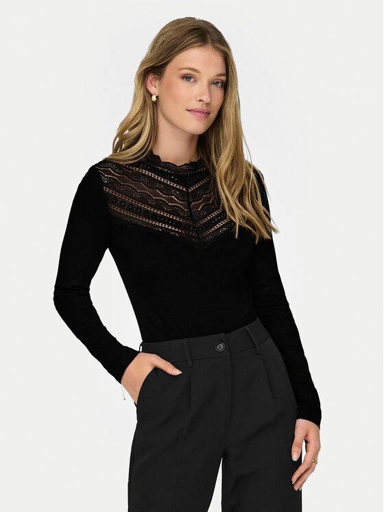JDY JDY Боді Kirsa 15316325 Чорний Slim Fit