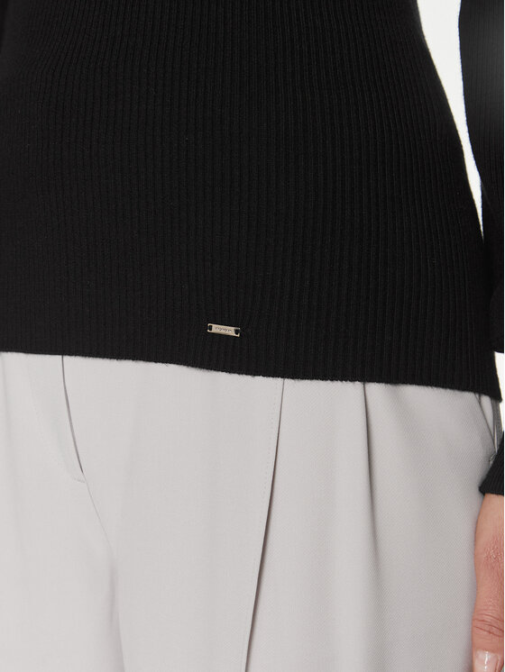 Morgan Morgan Sweter 241-MSUCCES Czarny Slim Fit