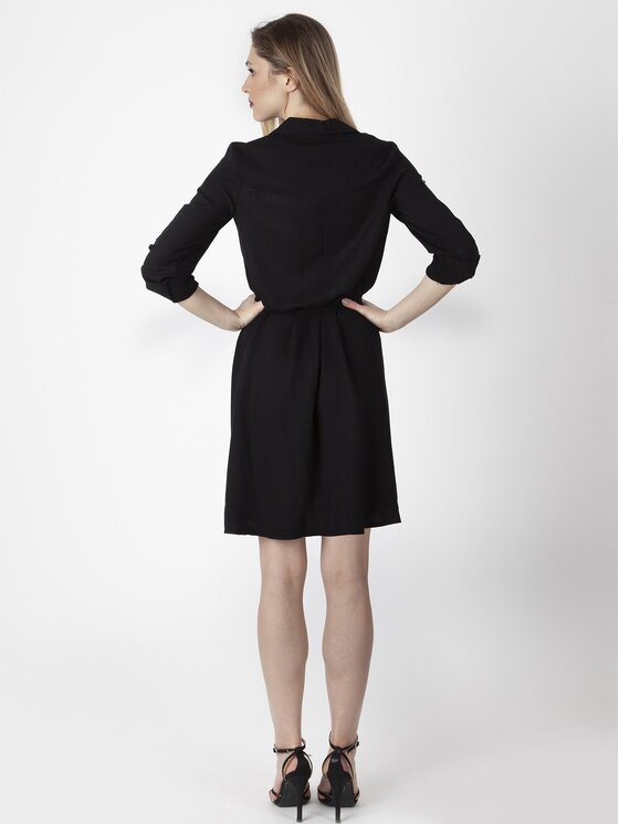 Perso Perso Letné šaty RBE711704F Čierna Regular Fit