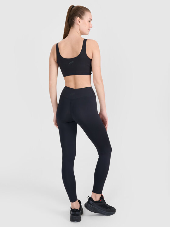 4F 4F Legginsy MULTI ACTIVE Czarny Slim Fit