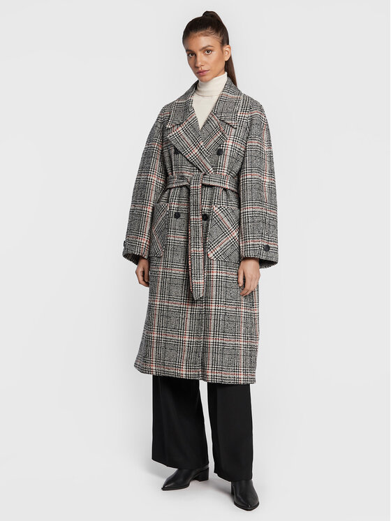 Salsa Salsa Демісезонний плащ 126444 Сірий Loose Fit