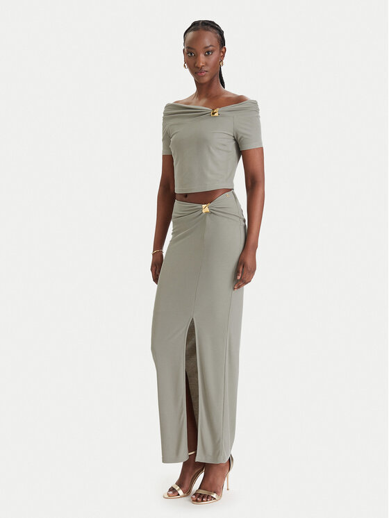 Guess Guess Bluza W6GP12 K2935 Khaki Regular Fit