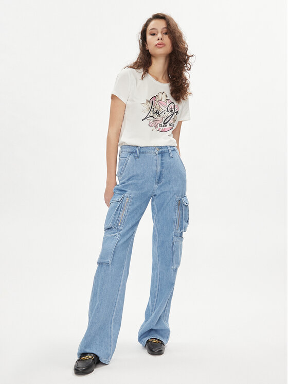Liu Jo Liu Jo Tricou TA4202 JS003 Écru Regular Fit