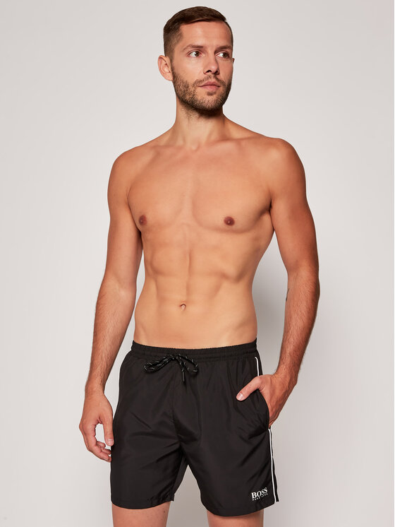 Pantaloncini da bagno 50408118 Nero Regular Fit