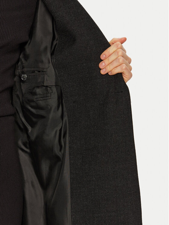 Herskind Herskind Płaszcz wełniany Ultra De Lux 5379174 Szary Regular Fit