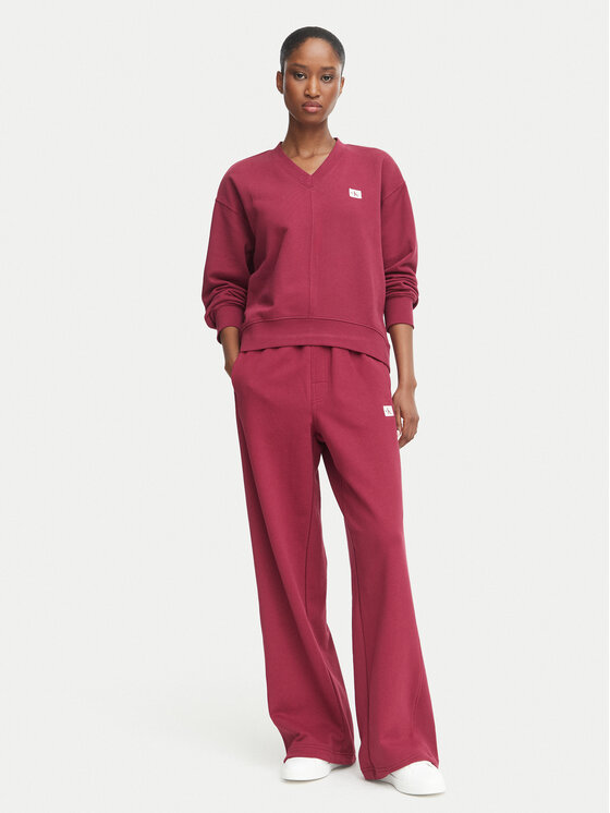 Calvin Klein Jeans Calvin Klein Jeans Долнище анцуг LV047C249G Тъмночервен Regular Fit