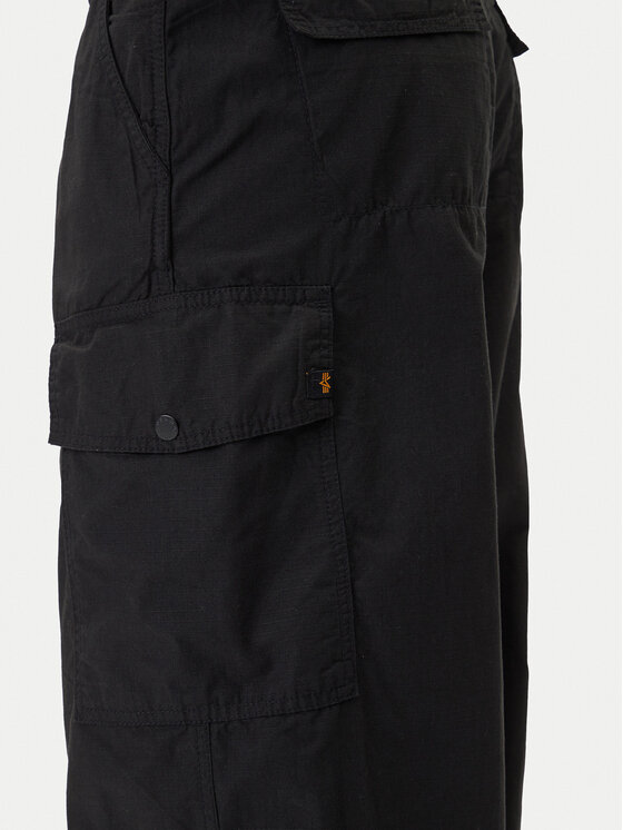 Alpha Industries Alpha Industries Παντελόνι υφασμάτινο 258200 Μαύρο Loose Fit