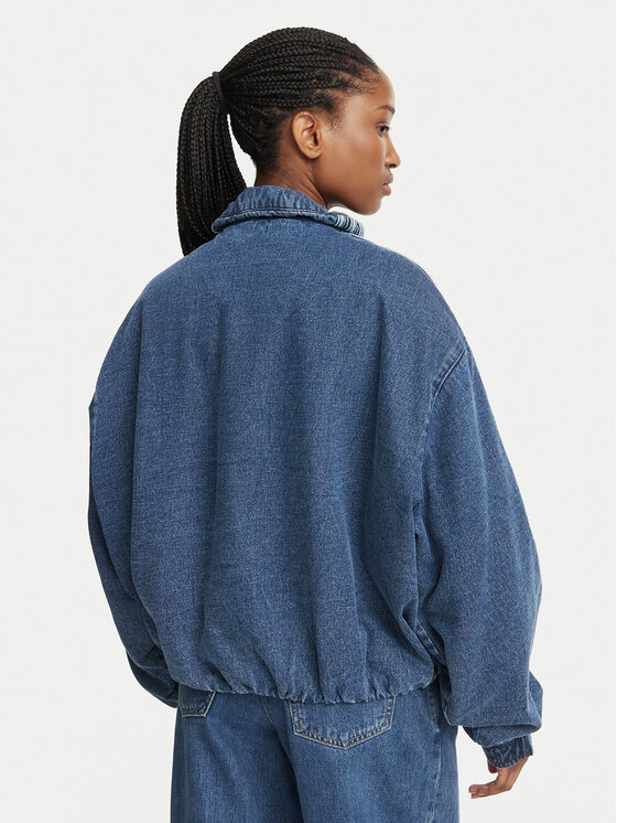 adidas adidas Джинсова куртка Firebird Jacket KT4232 Голубий Regular Fit