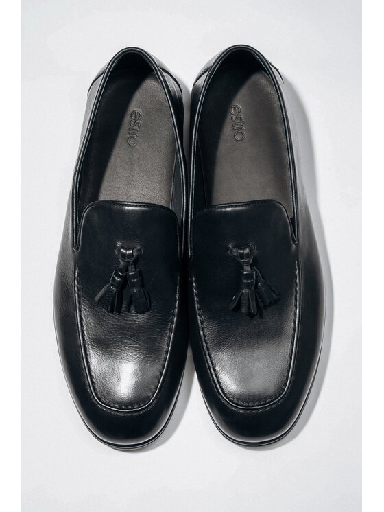 Estro Estro Μοκασίνια ER00119072 Μαύρο