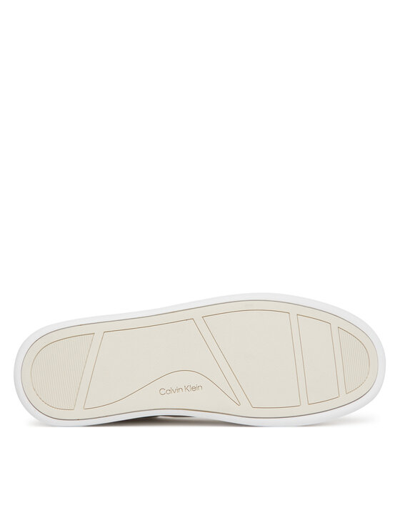 Calvin Klein Calvin Klein Tenisice Cupsole Lace Up - Lth Sue Mix HW0HW02435 Bijela