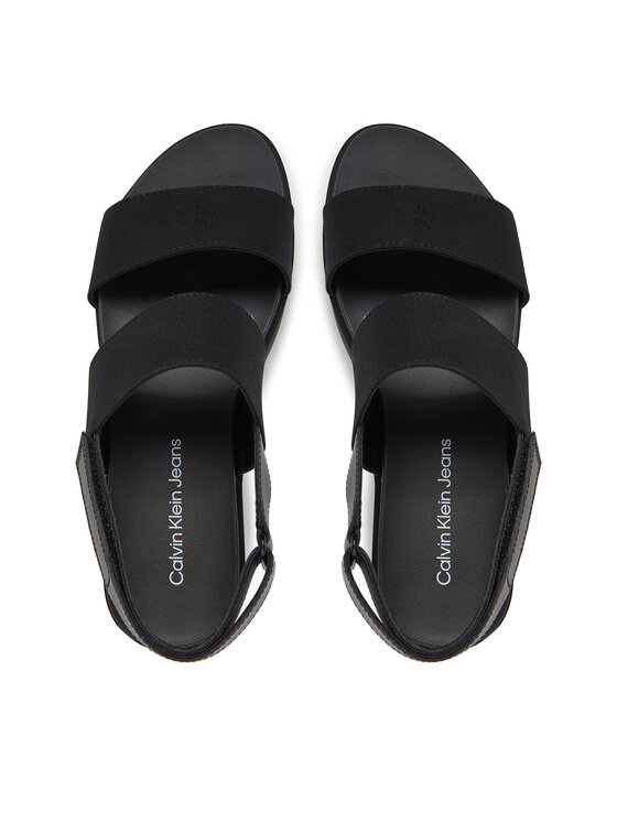 Calvin Klein Jeans Calvin Klein Jeans Sandale Flatform Sandal Sling In YW0YW01788 Negru
