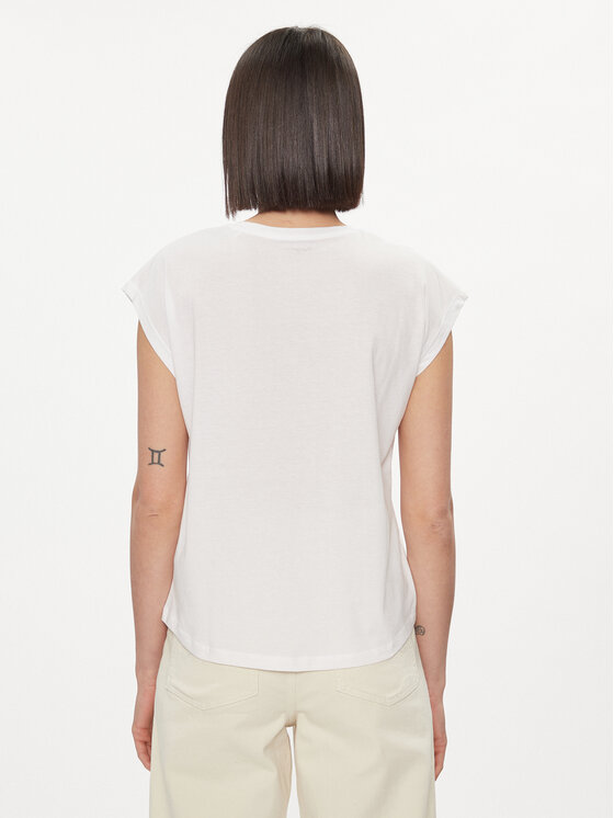 Pepe Jeans Pepe Jeans Majica Bloom PL504821 Bijela Regular Fit