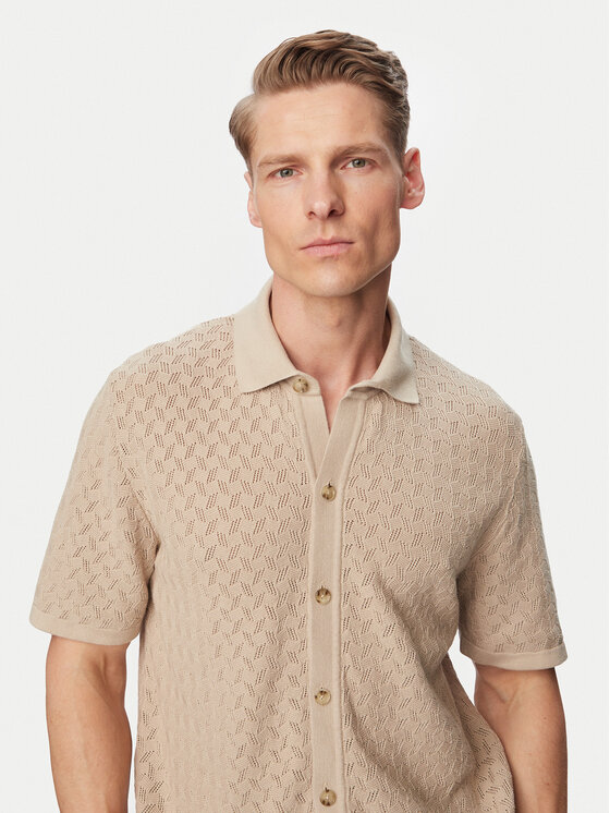 BOSS BOSS Сорочка H-Nappo 50560494 Бежевий Regular Fit