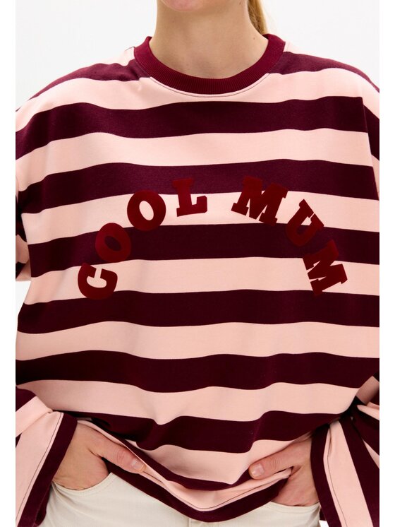 Mirons Mirons Longsleeve Print Kolorowy Regular Fit
