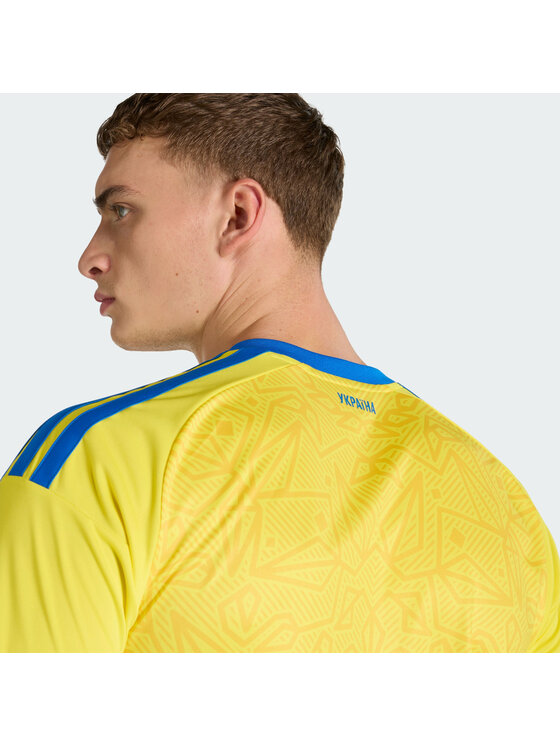 adidas adidas Koszulka techniczna Ukraine 26 Home Jersey Żółty Slim Fit
