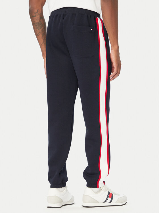 Tommy Hilfiger Tommy Hilfiger Παντελόνι φόρμας Pique MW0MW44995 Σκούρο μπλε Regular Fit