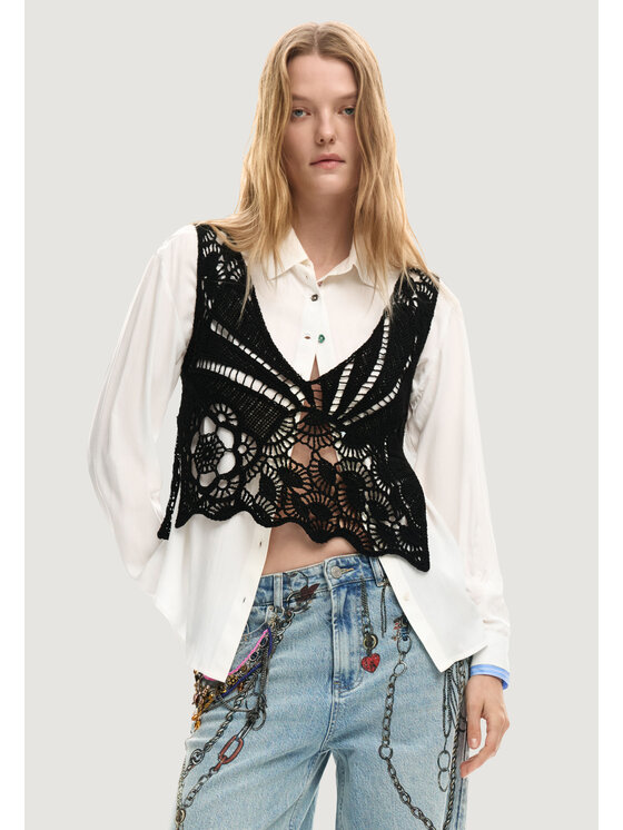 Desigual Desigual Πουκάμισο CAM_LIRIO Λευκό Casual Fit