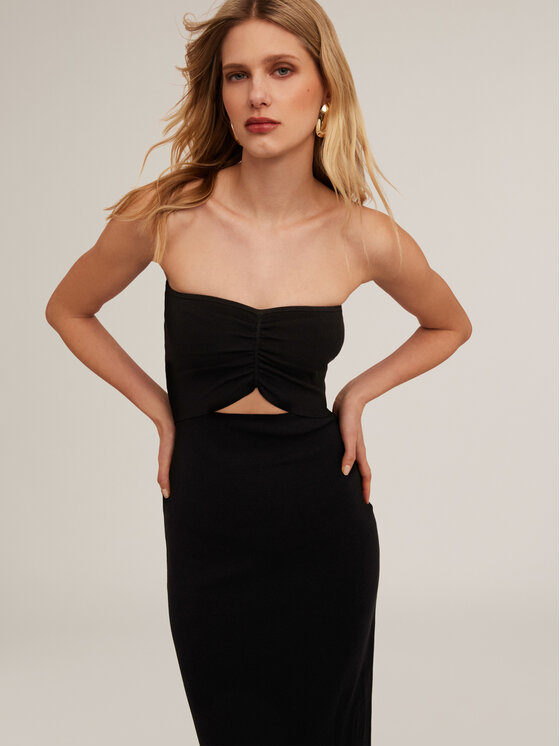 Motivi Motivi Vestito da giorno 7616W001397N033 Nero Slim Fit