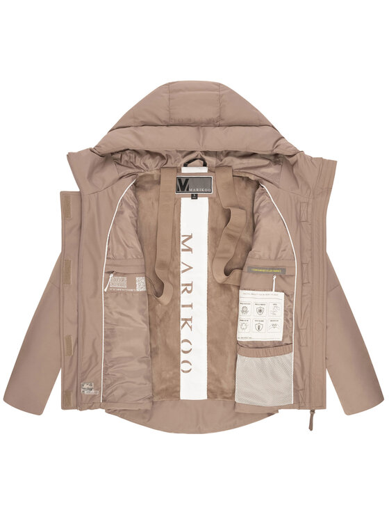Marikoo Marikoo Kurtka zimowa Elira Szary Regular Fit