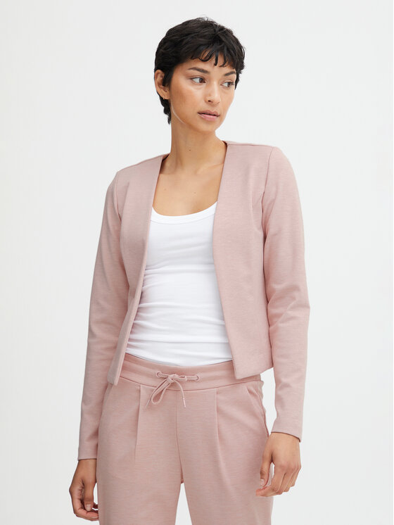 Ichi Ihkate - Giacca Corta Bl Da Donna, Con Blazer Corto, Con Elastico, Rose Smoke Melange (1415061), M-image