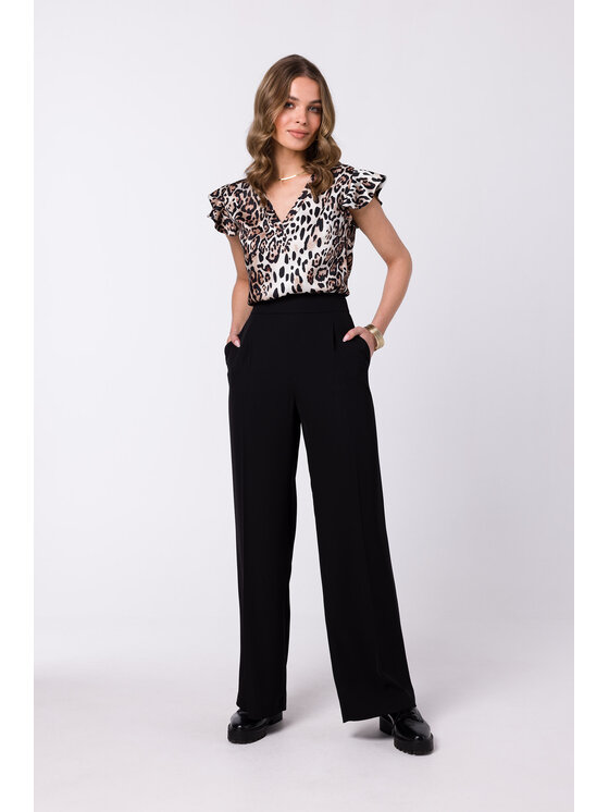 Stylove Stylove Dámské kalhoty S331 Černá Regular Fit