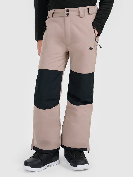 4F 4F Spodnie snowboardowe SNOWBOARD Brązowy jasny Regular Fit