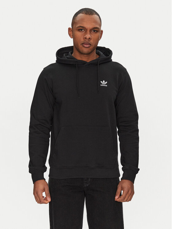 adidas adidas Mikina Trefoil Essentials JD2404 Černá Regular Fit