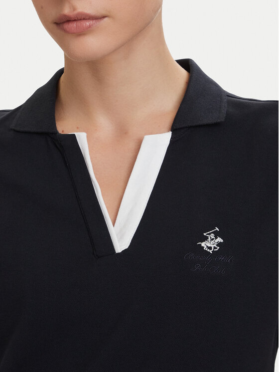 Beverly Hills Polo Club Beverly Hills Polo Club Každodenné šaty P-SS26W-ABP526591-0298 Tmavomodrá Regular Fit