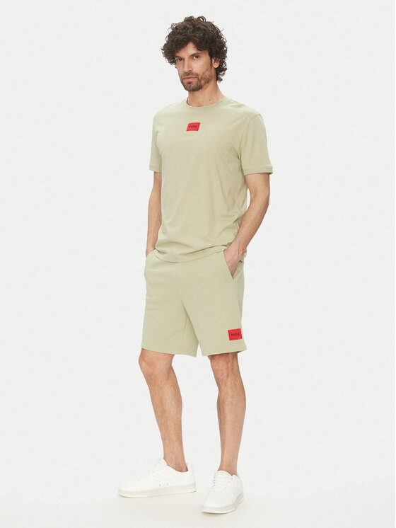 HUGO HUGO Športne kratke hlače Diz222 50466196 Zelena Regular Fit