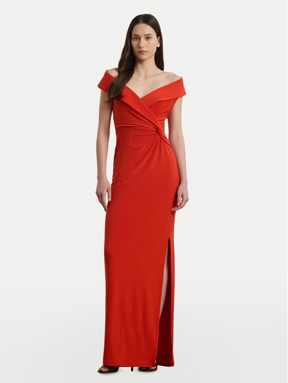 LAUREN RALPH LAUREN LAUREN RALPH LAUREN Večerní šaty 253863940024 Oranžová Slim Fit