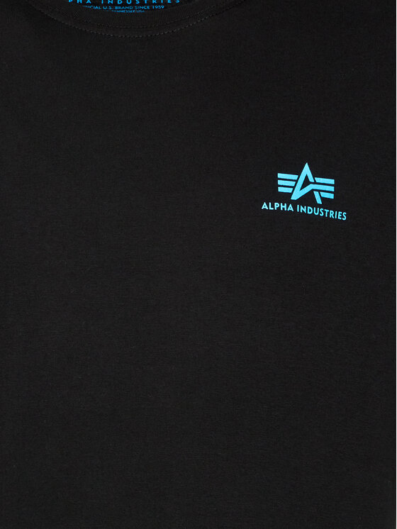 Alpha Industries Alpha Industries T-Shirt Basic Small Logo 188505 Czarny Regular Fit
