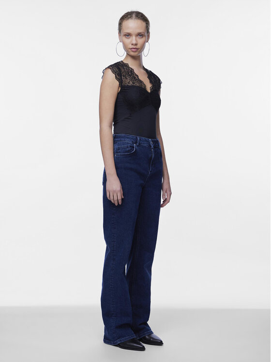 Pieces Pieces Body Tatianna 17114311 Czarny Slim Fit