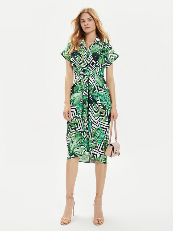 Joseph Ribkoff Joseph Ribkoff Sukienka letnia 242033 Zielony Regular Fit