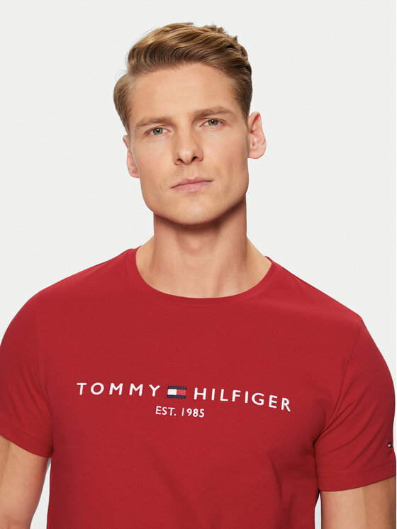 Tommy Hilfiger Tommy Hilfiger Тишърт Tommy Logo MW0MW11797 Червен Slim Fit