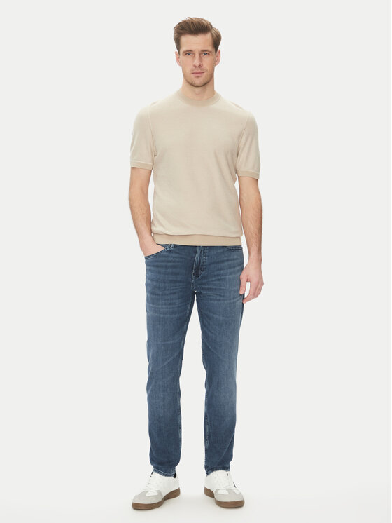 BOSS BOSS Póló Jianfranco 50537642 Fehér Regular Fit